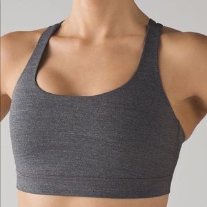 lululemon Gray Energy Bra